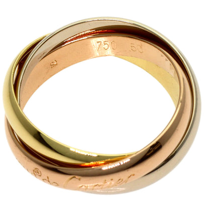 CARTIER Trinity #50 Ring K18 Yellow Gold K18 White GoldLadies [Used]
