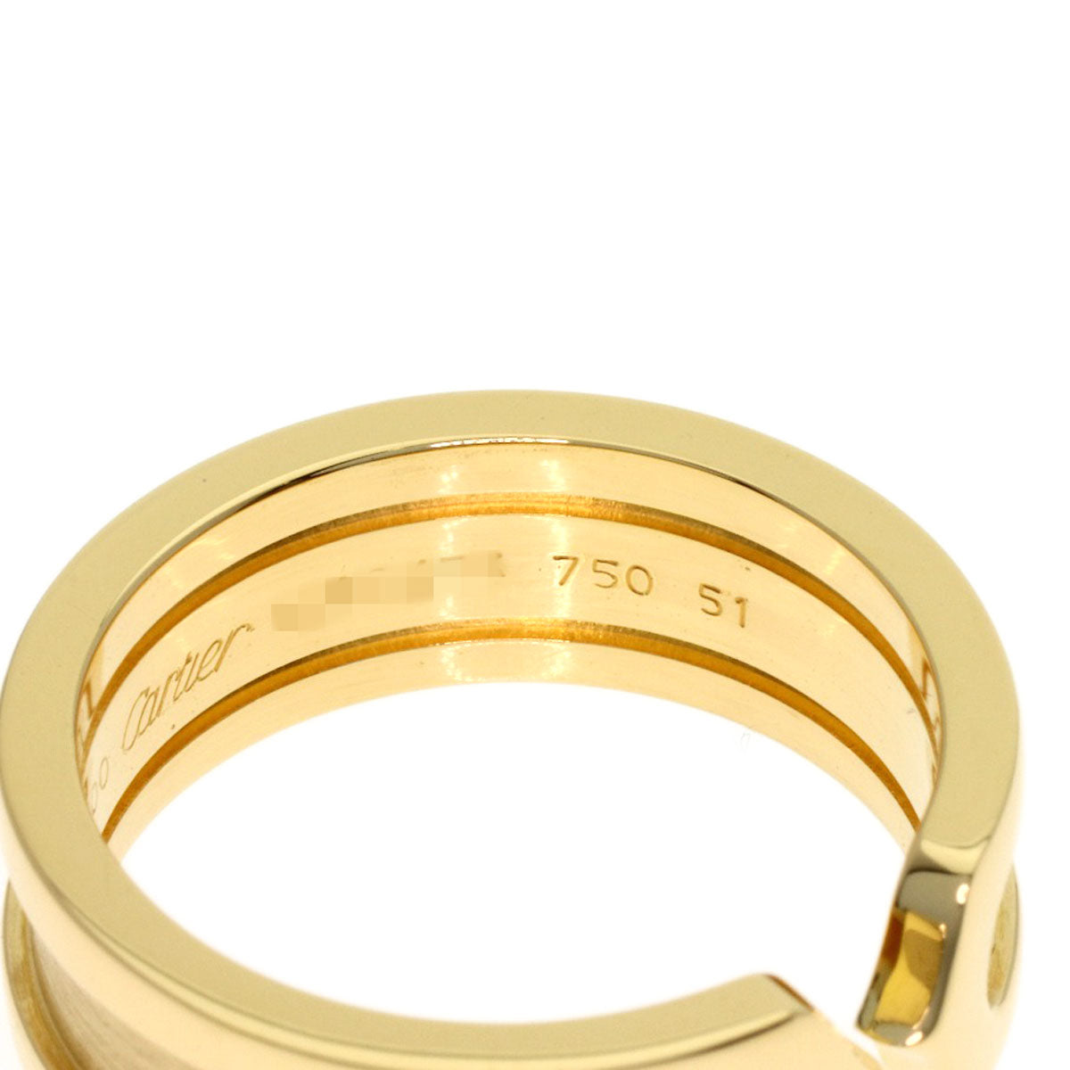 CARTIER C2 SM #51 Ring K18 Yellow Gold Ladies [Used]