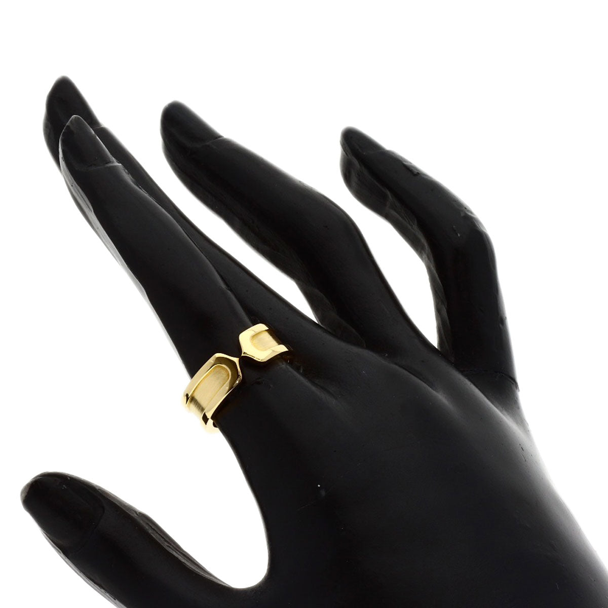 CARTIER C2 SM #51 Ring K18 Yellow Gold Ladies [Used]
