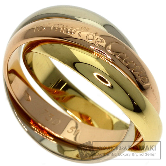 CARTIER Trinity #51 Ring K18 Yellow Gold K18 White GoldLadies [Used]