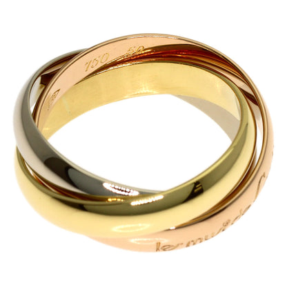 CARTIER Trinity MM #50 Ring K18 Yellow Gold K18 White GoldLadies [Used]