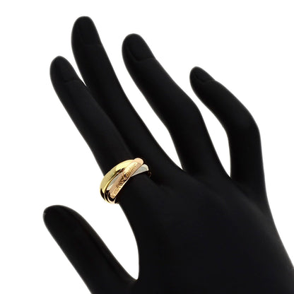 CARTIER Trinity MM #50 Ring K18 Yellow Gold K18 White GoldLadies [Used]
