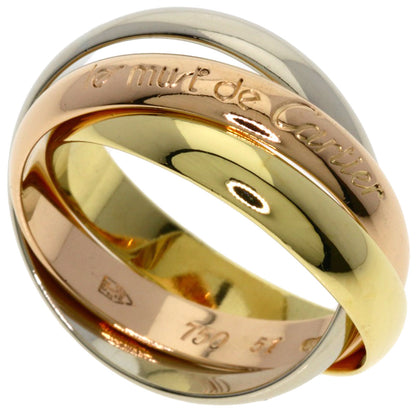 CARTIER Trinity #51 Ring K18 Yellow Gold 18K Pink GoldLadies [Used]