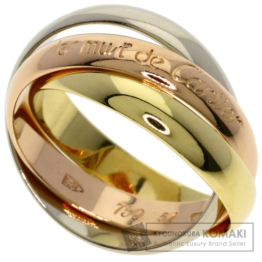CARTIER Trinity #51 Ring K18 Yellow Gold 18K Pink GoldLadies [Used]