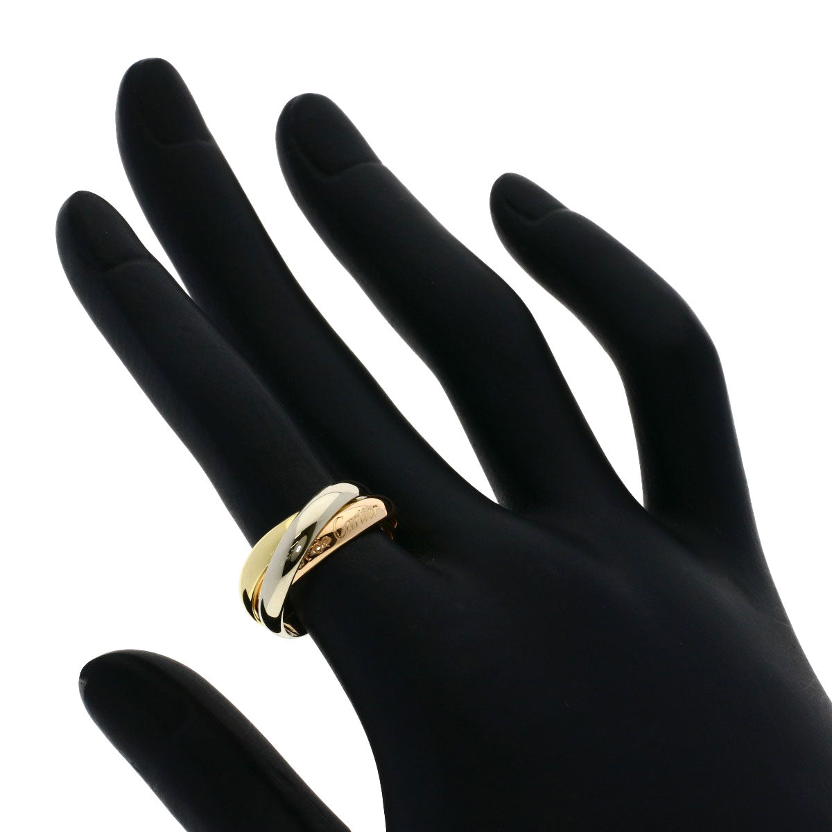 CARTIER Trinity #51 Ring K18 Yellow Gold 18K Pink GoldLadies [Used]
