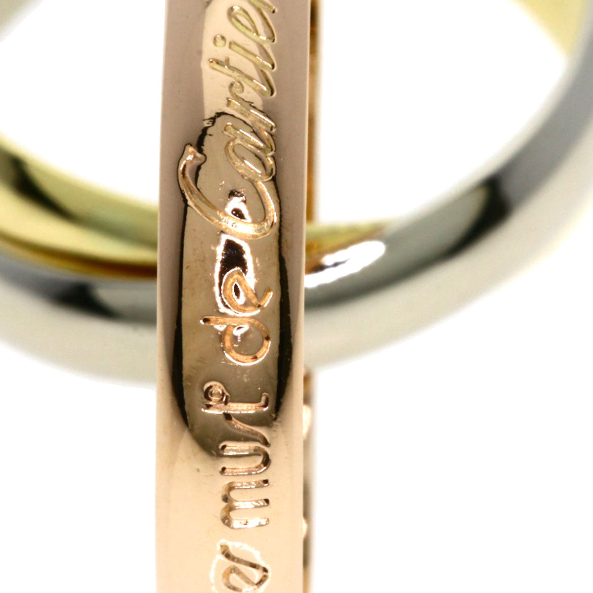 CARTIER Trinity #51 Ring K18 Yellow Gold 18K Pink GoldLadies [Used]
