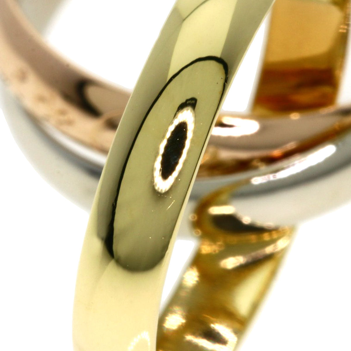 CARTIER Trinity #51 Ring K18 Yellow Gold 18K Pink GoldLadies [Used]