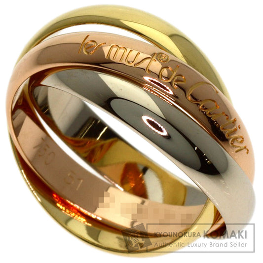 CARTIER Trinity #51 Ring K18 Yellow Gold K18 White GoldLadies [Used]
