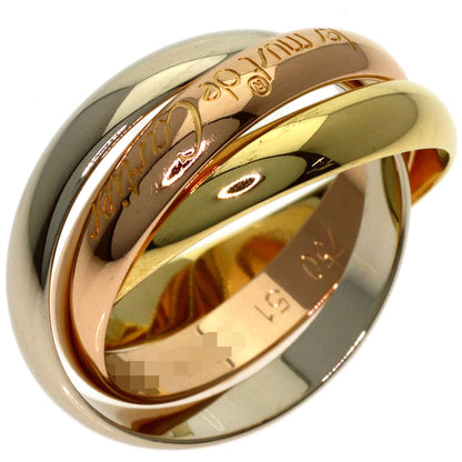 CARTIER Trinity #51 Ring K18 Yellow Gold K18 White GoldLadies [Used]