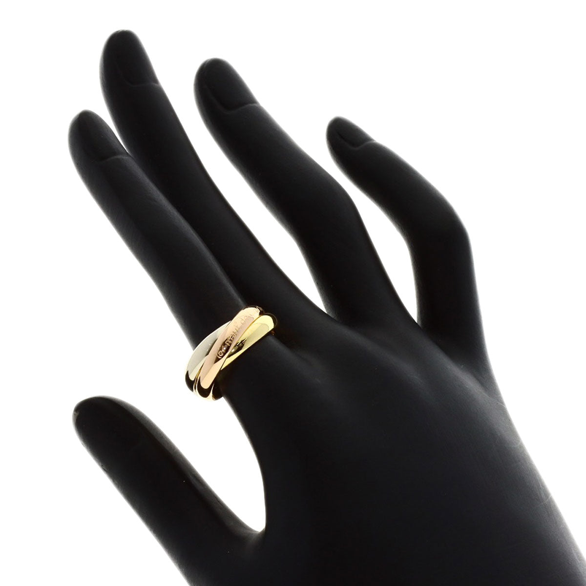 CARTIER Trinity #52 Ring K18 Yellow Gold 18K Pink GoldLadies [Used]