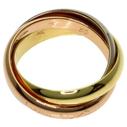 CARTIER Trinity #50 Ring K18 Yellow Gold K18 White GoldLadies [Used]