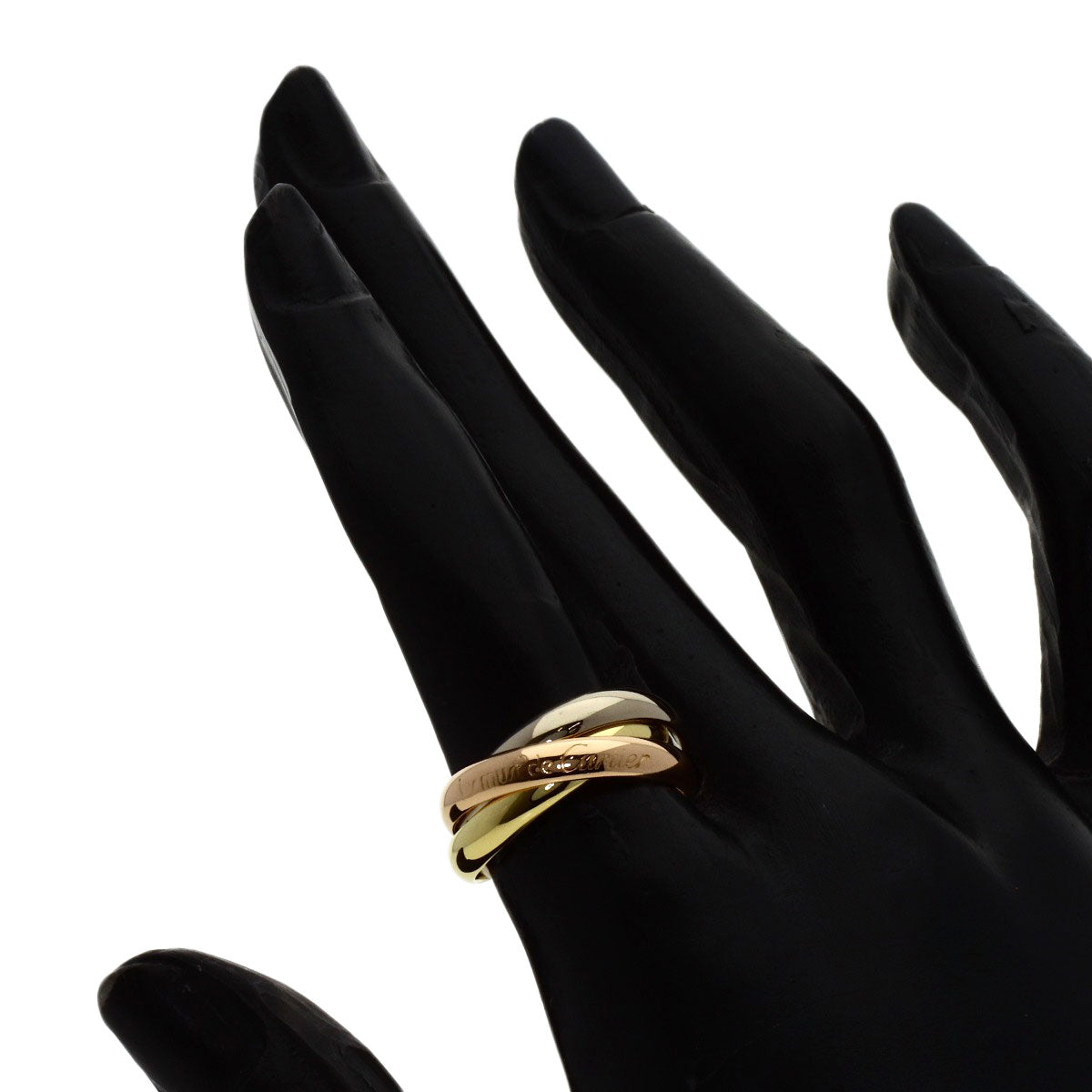CARTIER Trinity #50 Ring K18 Yellow Gold K18 White GoldLadies [Used]