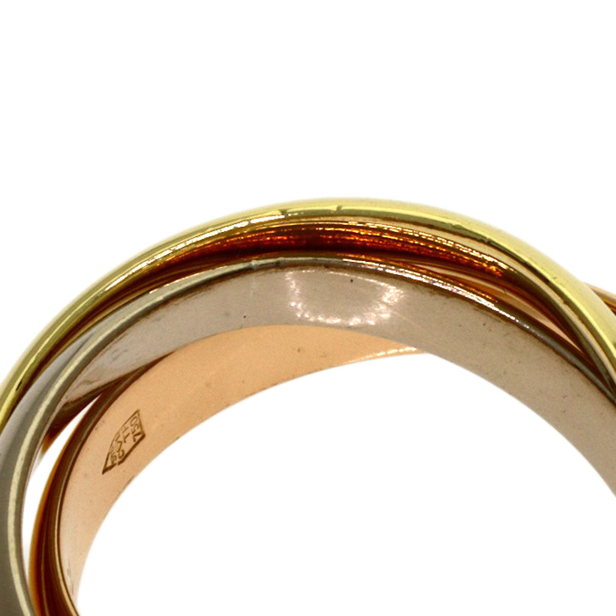 CARTIER Trinity #50 Ring K18 Yellow Gold K18 White GoldLadies [Used]