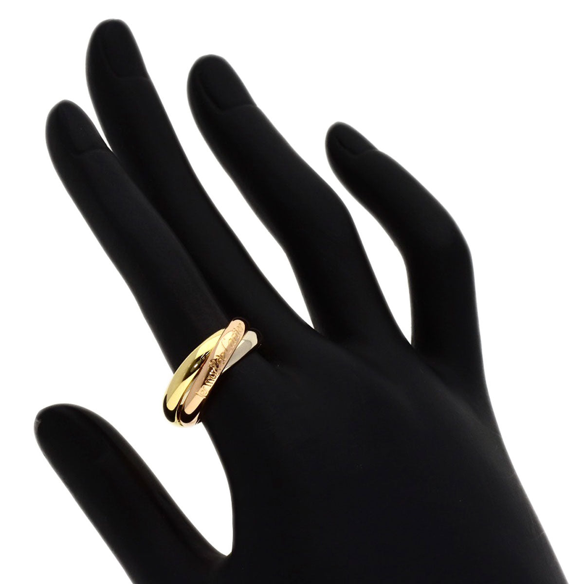 CARTIER Trinity MM #55 Ring K18 Yellow Gold K18 White GoldLadies [Used]