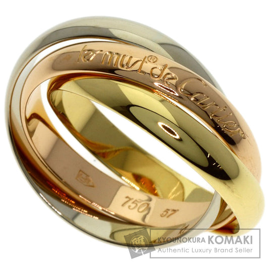 CARTIER Trinity #57 Ring K18 Yellow Gold K18 White GoldLadies [Used]