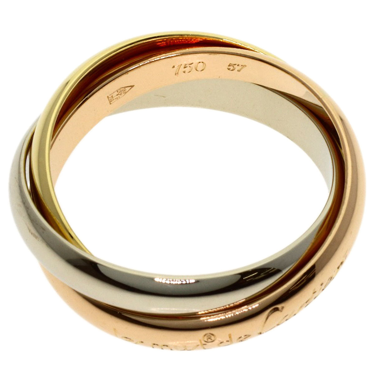 CARTIER Trinity #57 Ring K18 Yellow Gold K18 White GoldLadies [Used]