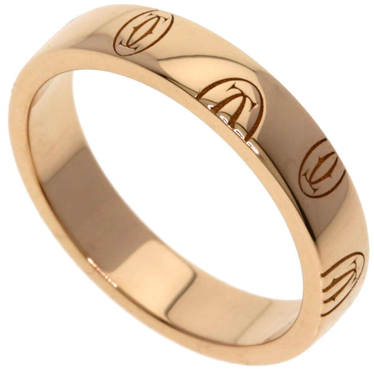 CARTIER Happy birthday # 50 Ring K18 Pink Gold Ladies [Used]