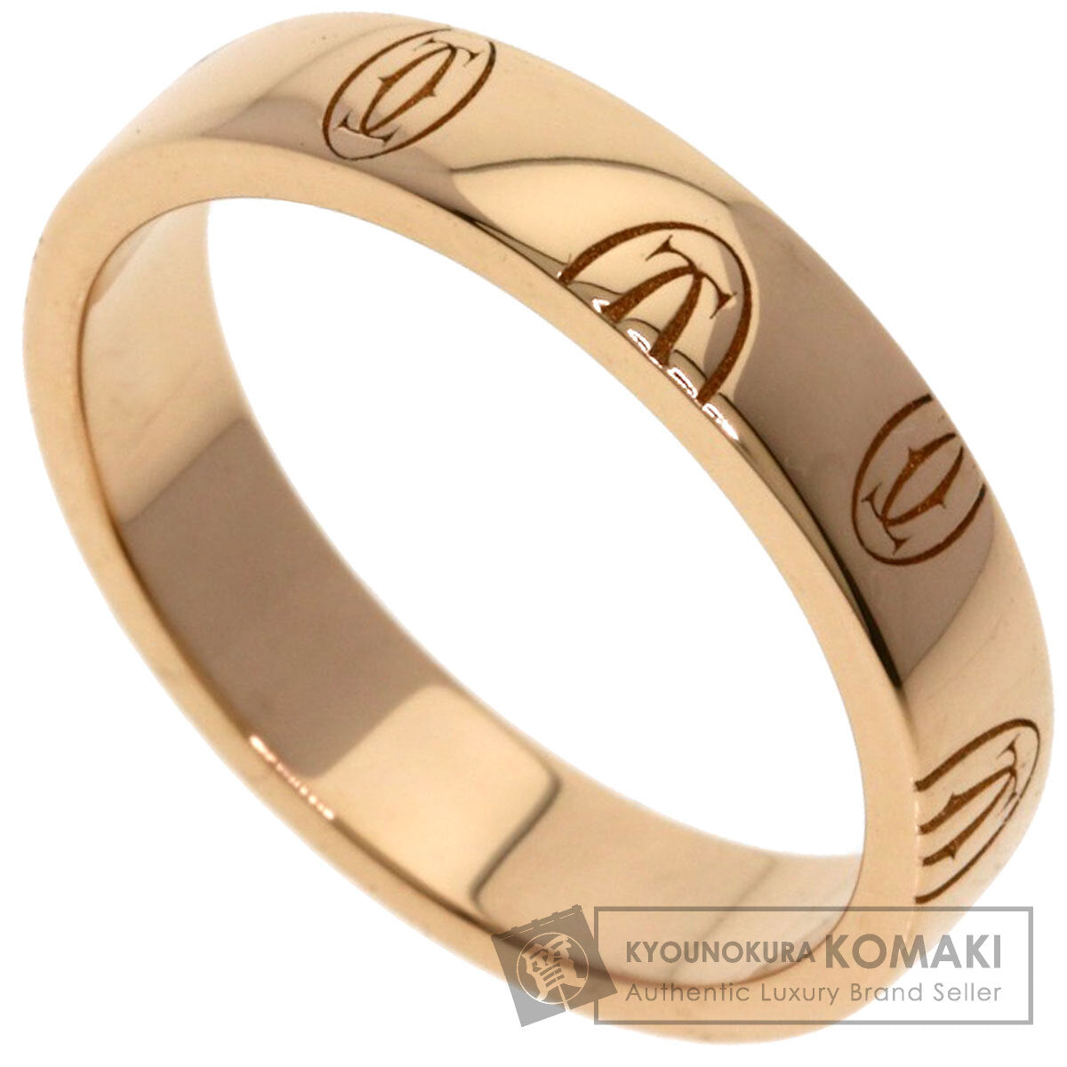CARTIER Happy birthday # 50 Ring K18 Pink Gold Ladies [Used]