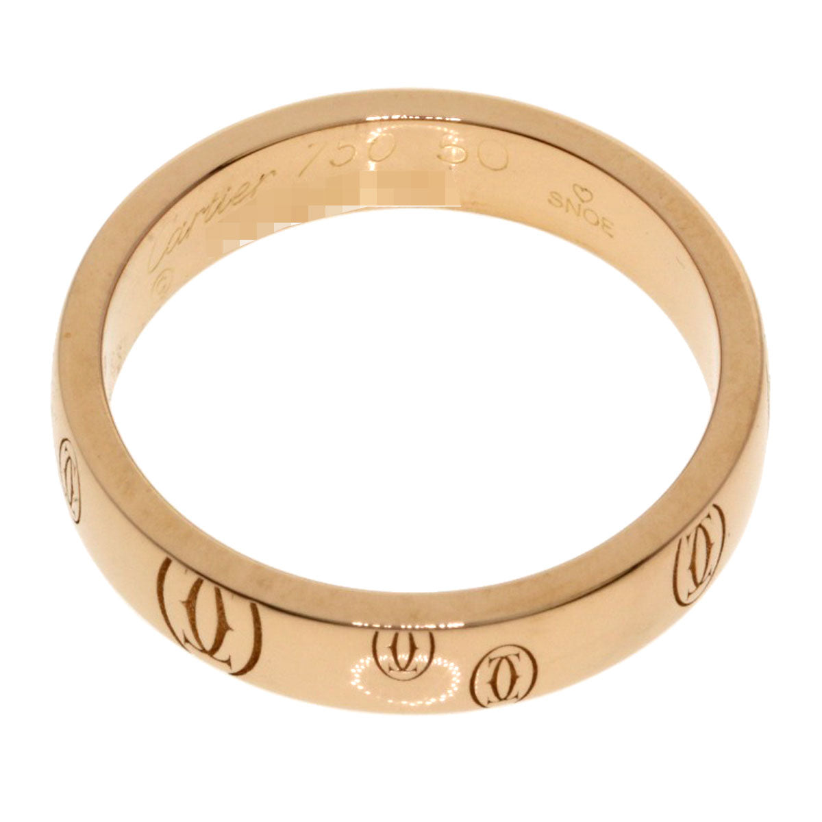 CARTIER Happy birthday # 50 Ring K18 Pink Gold Ladies [Used]