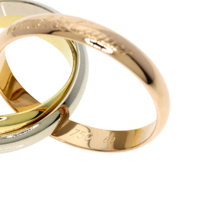 CARTIER Trinity #60 Ring K18 Yellow Gold 18K Pink GoldLadies [Used]