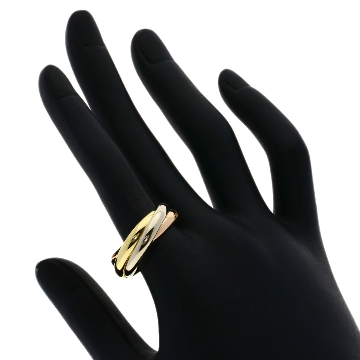 CARTIER Trinity #60 Ring K18 Yellow Gold 18K Pink GoldLadies [Used]