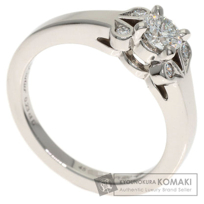 CARTIER Ballerina Solitaire Diamond F-VS2-EX #45 Ring Platinum PT950 Ladies [Used]