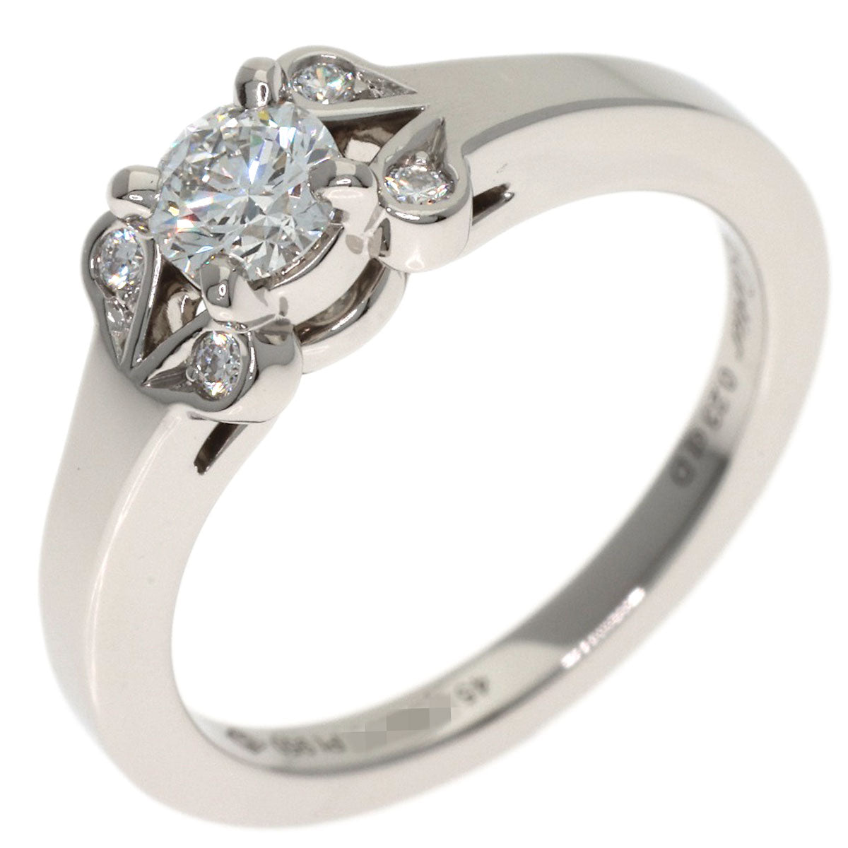 CARTIER Ballerina Solitaire Diamond F-VS2-EX #45 Ring Platinum PT950 Ladies [Used]
