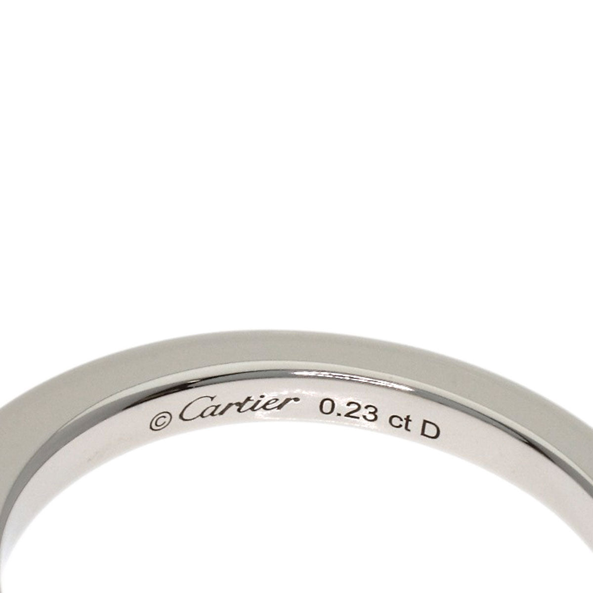 CARTIER Ballerina Solitaire Diamond F-VS2-EX #45 Ring Platinum PT950 Ladies [Used]