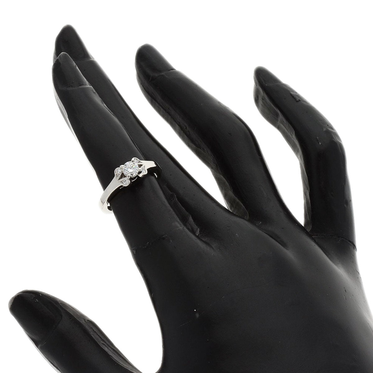 CARTIER Ballerina Solitaire Diamond F-VS2-EX #45 Ring Platinum PT950 Ladies [Used]