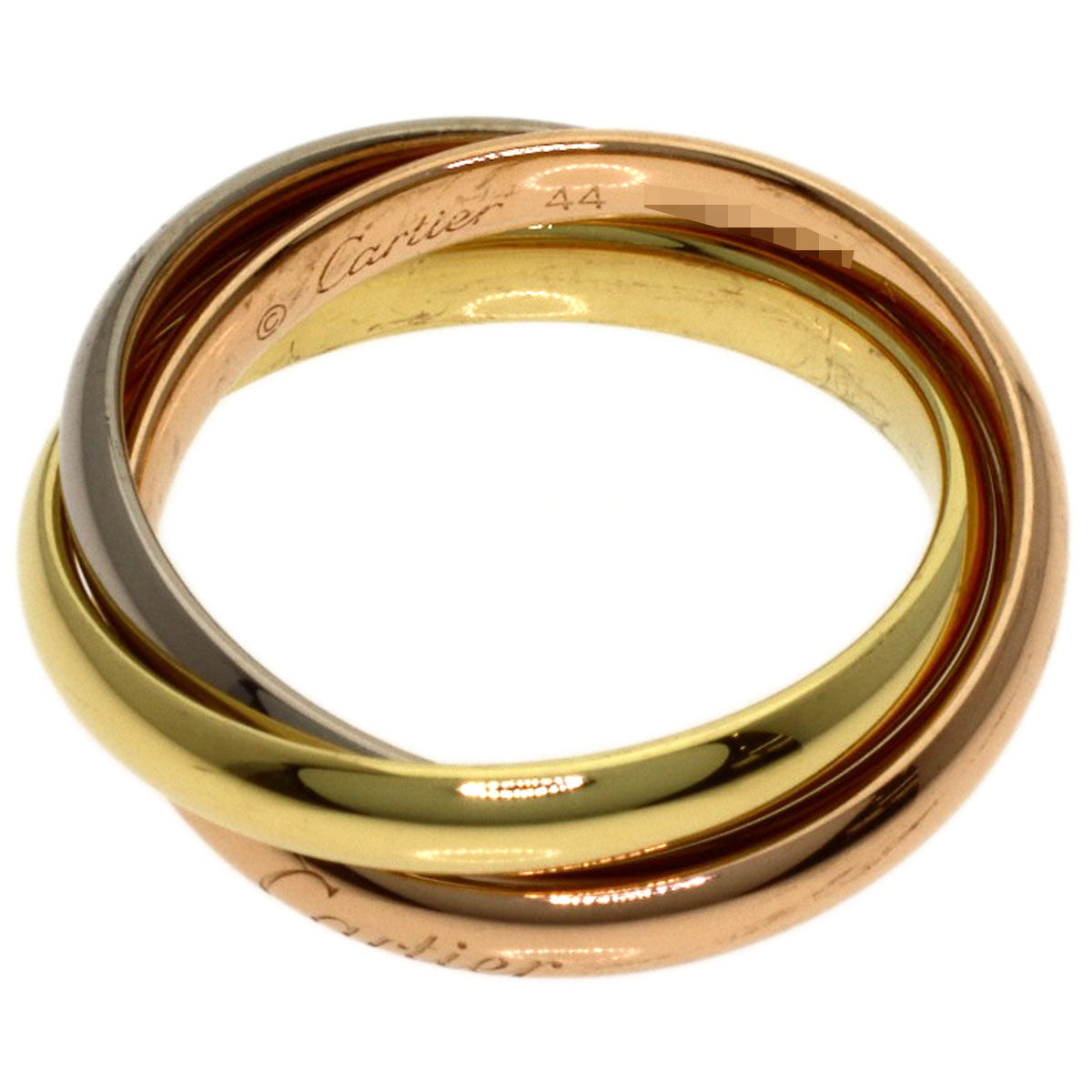 CARTIER Trinity SM #44 Ring K18 Yellow Gold K18 White GoldLadies [Used]