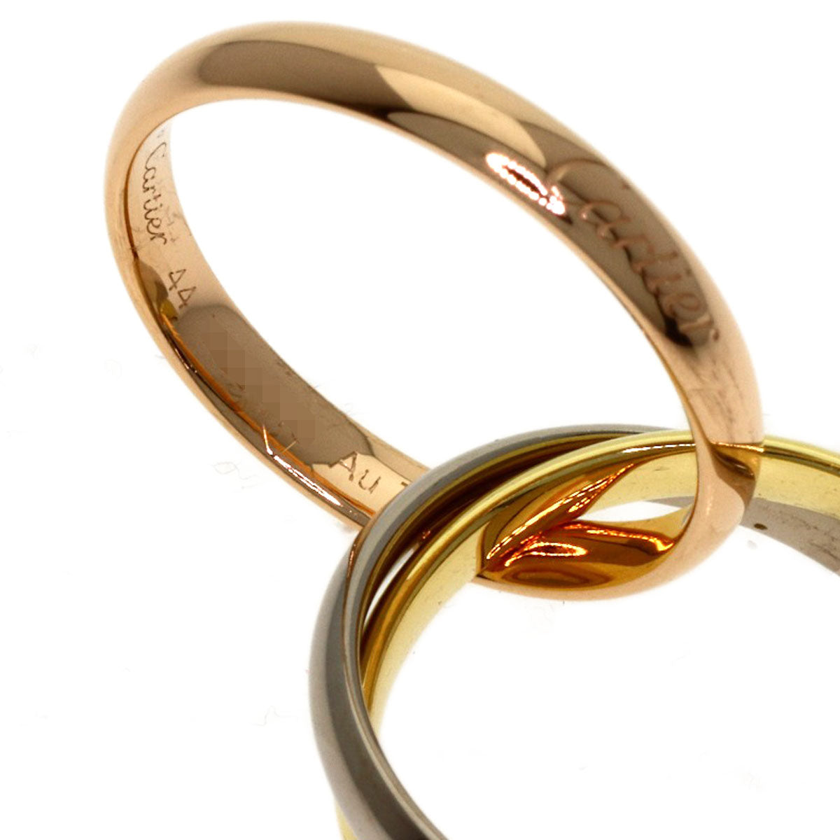 CARTIER Trinity SM #44 Ring K18 Yellow Gold K18 White GoldLadies [Used]
