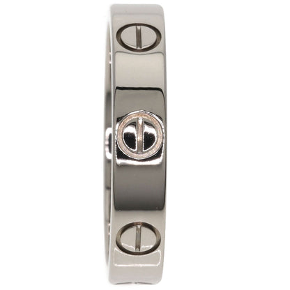 CARTIER Mini love ring #50 Ring K18 White Gold Ladies [Used]