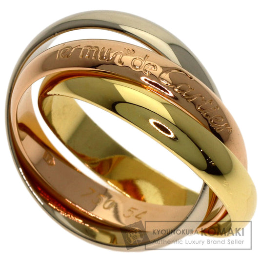 CARTIER Trinity #54 Ring K18 Yellow Gold K18 White GoldLadies [Used]