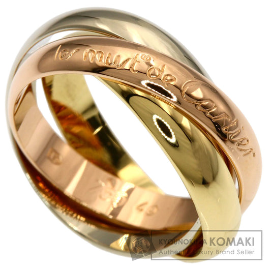 CARTIER Trinity #49 Ring K18 Yellow Gold 18K Pink GoldLadies [Used]