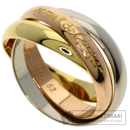 CARTIER Trinity #52 Ring K18 Yellow Gold 18K Pink GoldLadies [Used]