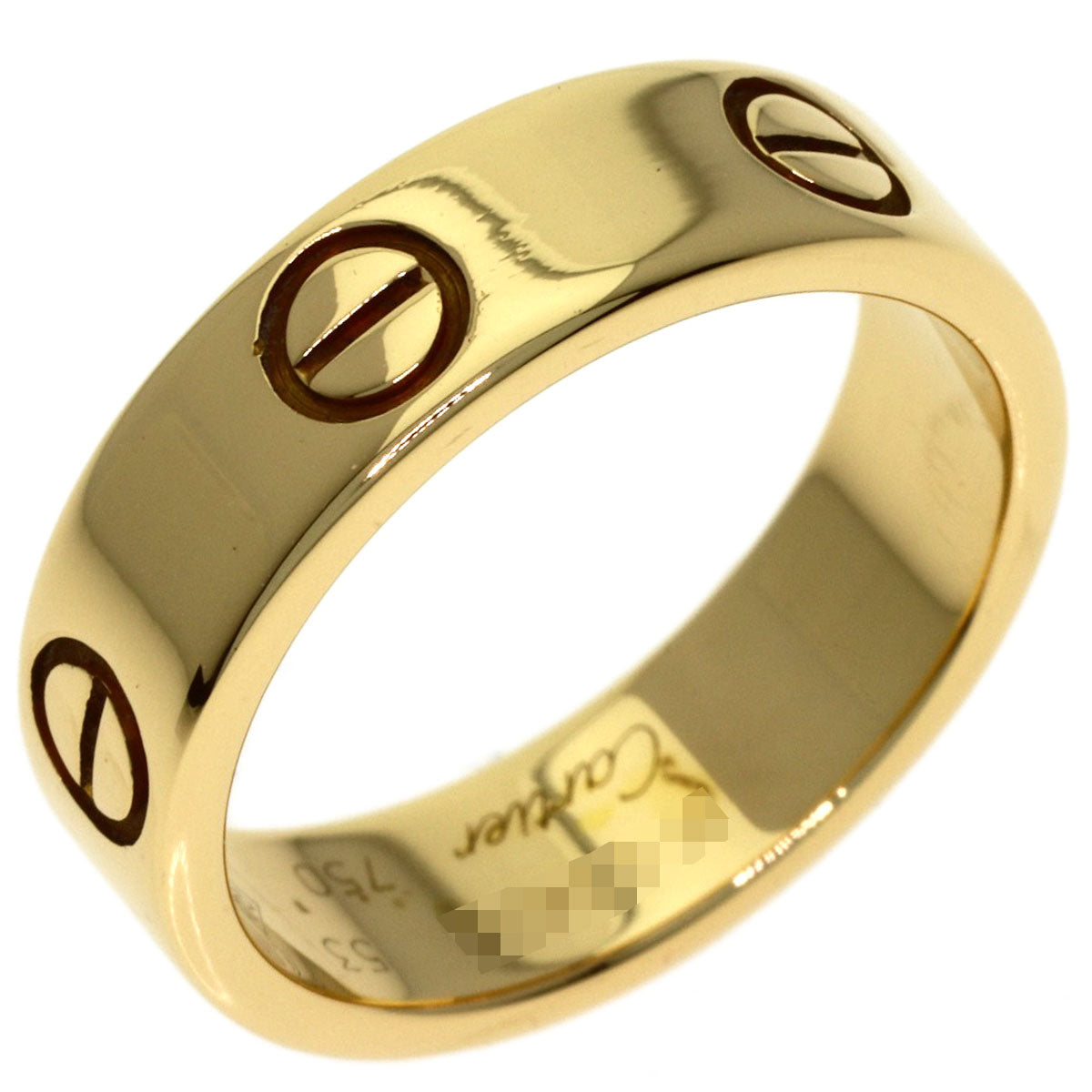 CARTIER love ring #53 Ring K18 Yellow Gold Ladies [Used]