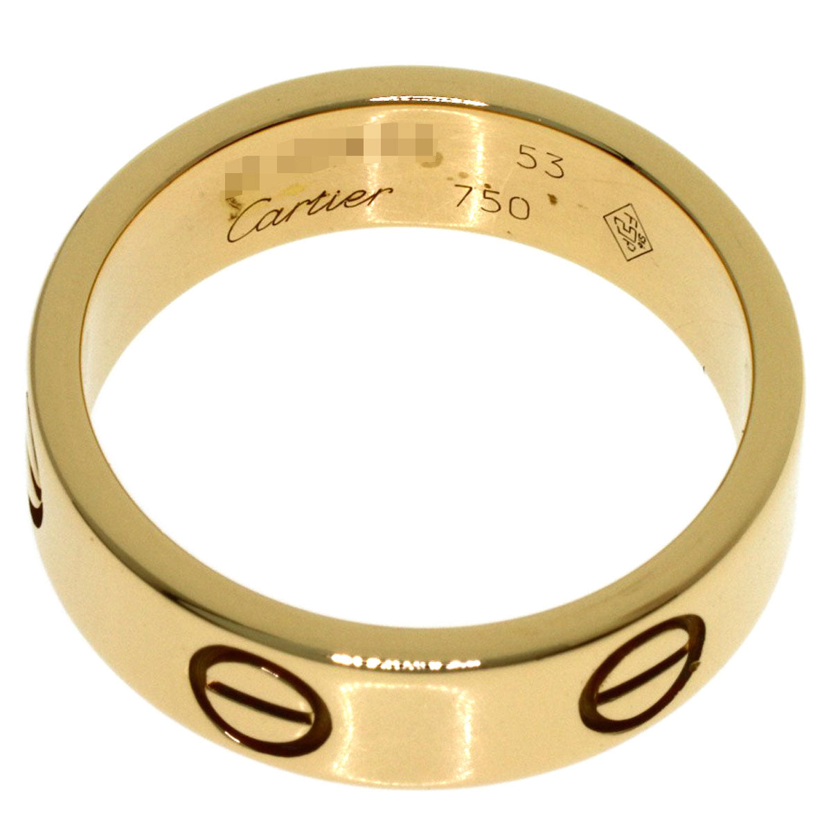 CARTIER love ring #53 Ring K18 Yellow Gold Ladies [Used]