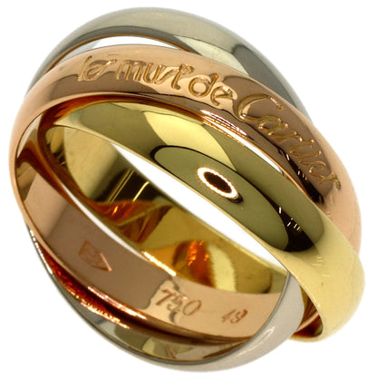 CARTIER Trinity #49 Ring K18 Yellow Gold K18 White GoldLadies [Used]