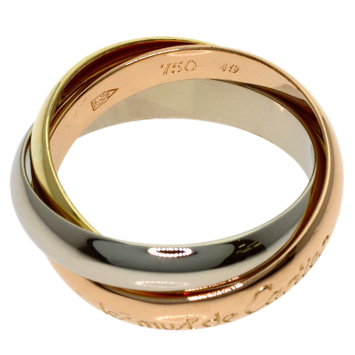 CARTIER Trinity #49 Ring K18 Yellow Gold K18 White GoldLadies [Used]