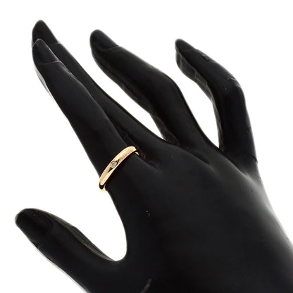 CARTIER Engraved 1P Diamond #53 Ring K18 Pink Gold Ladies [Used]