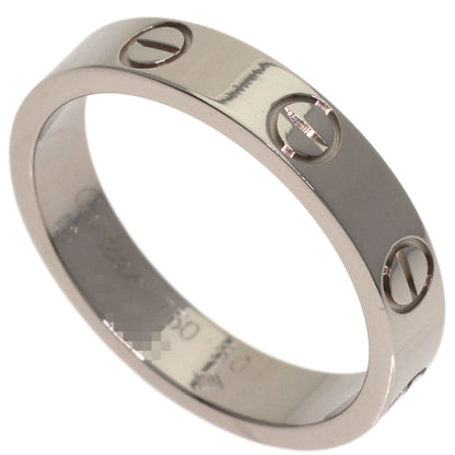 CARTIER Mini love ring #50 Ring K18 White Gold Ladies [Used]
