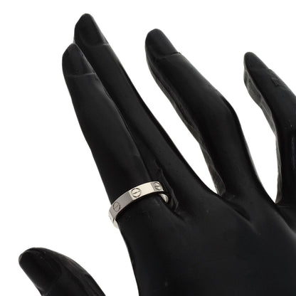 CARTIER Mini love ring #50 Ring K18 White Gold Ladies [Used]