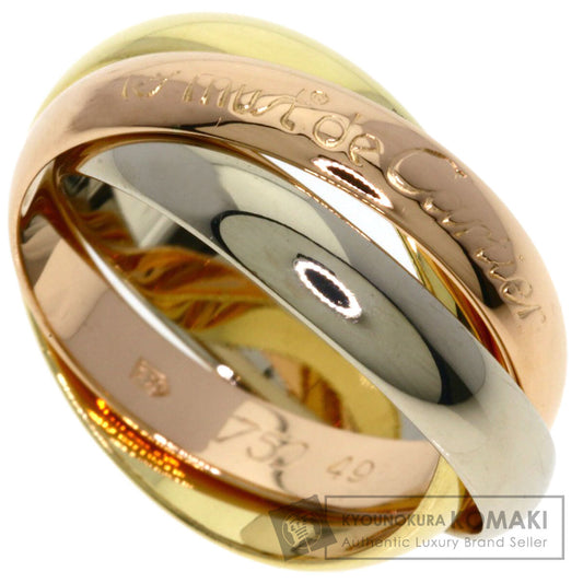 CARTIER Trinity #49 Ring K18 Yellow Gold 18K Pink GoldLadies [Used]