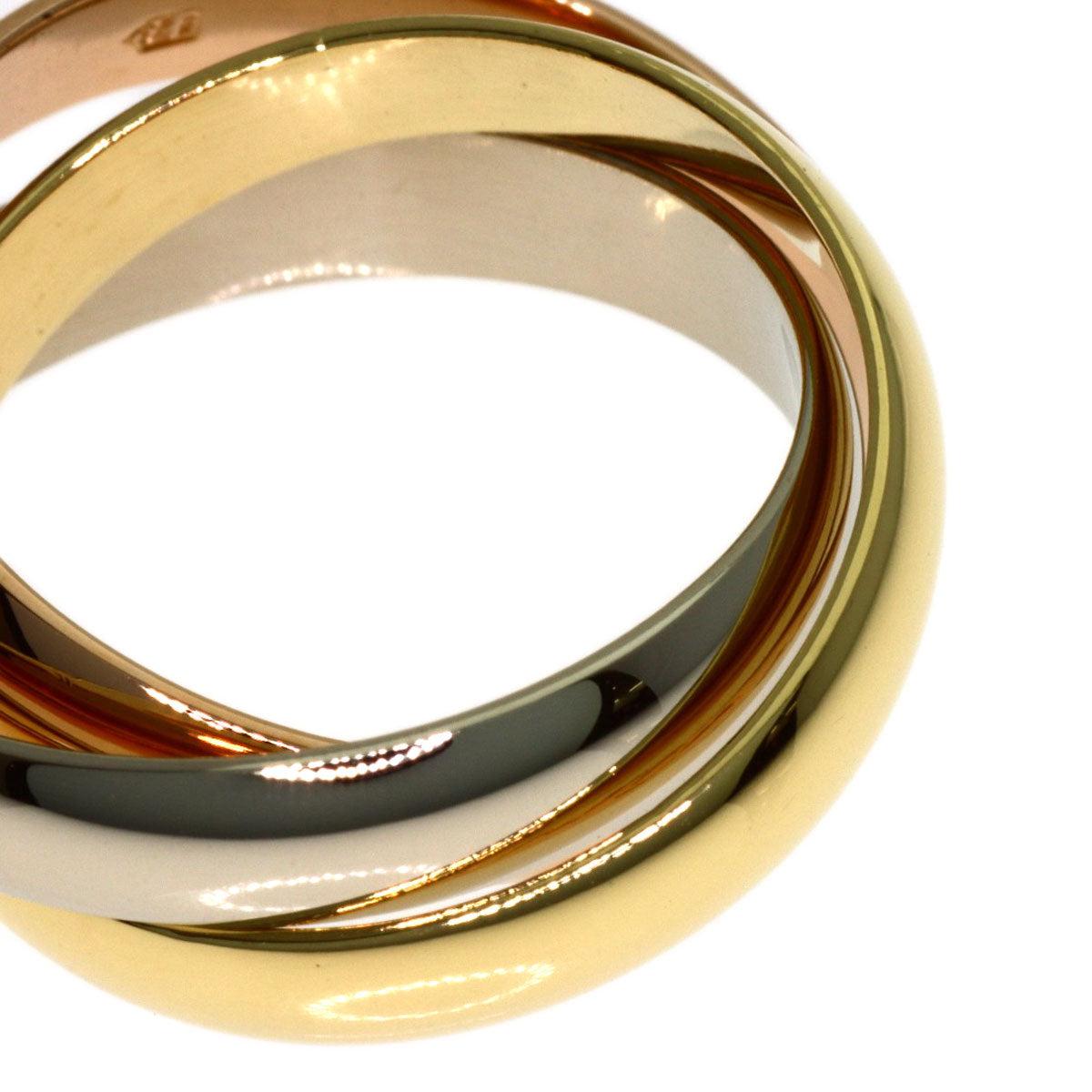 CARTIER Trinity #48 Ring K18 Yellow Gold K18 White GoldLadies [Used]