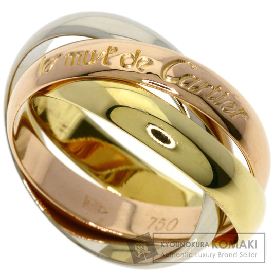 CARTIER Trinity #49 Ring K18 Yellow Gold 18K Pink GoldLadies [Used]