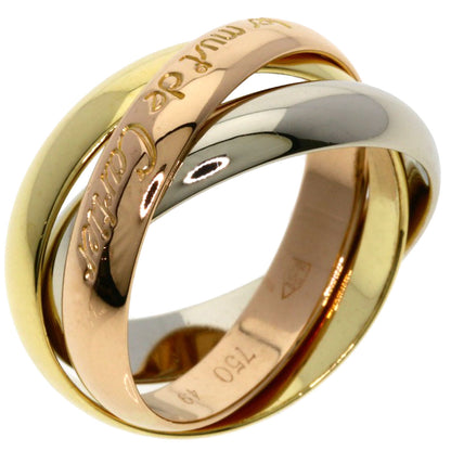CARTIER Trinity #49 Ring K18 Yellow Gold 18K Pink GoldLadies [Used]