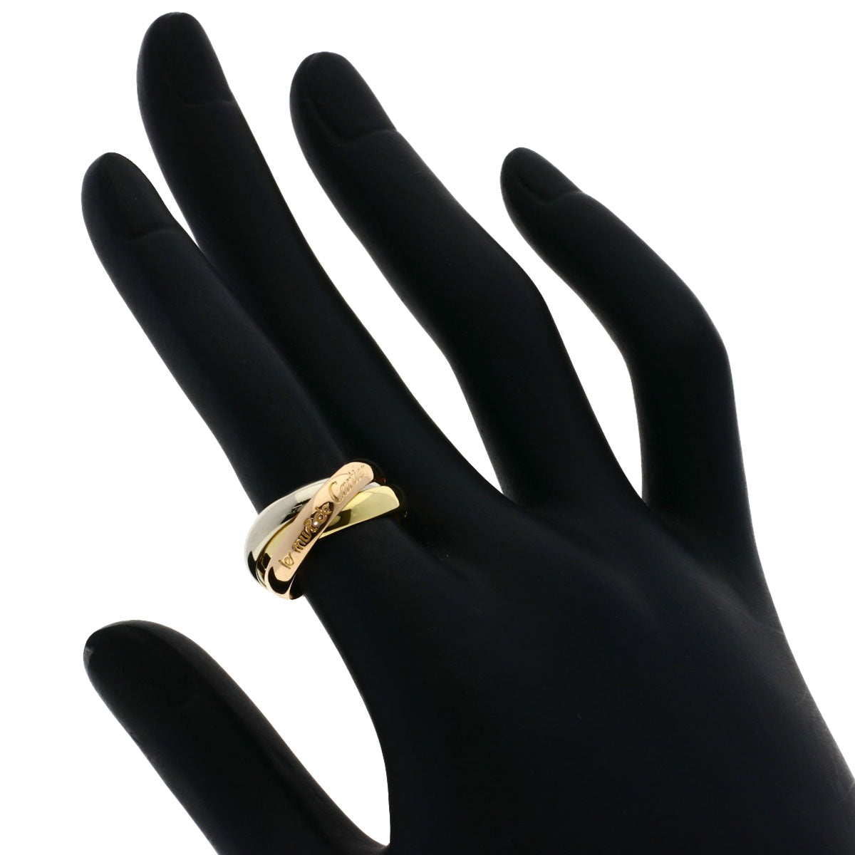 CARTIER Trinity #49 Ring K18 Yellow Gold 18K Pink GoldLadies [Used]