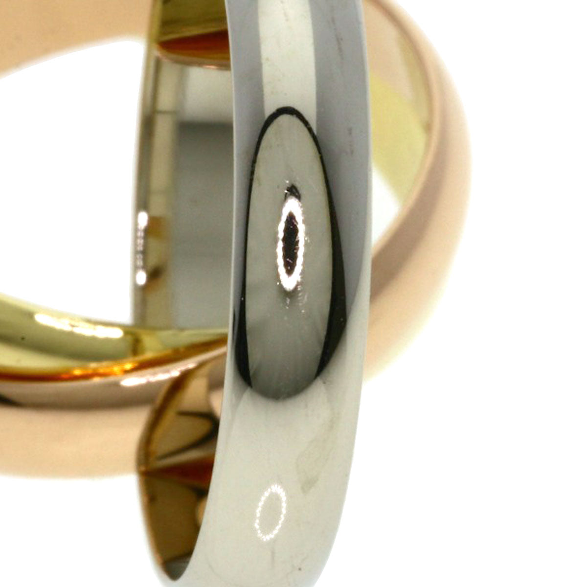 CARTIER Trinity #49 Ring K18 Yellow Gold 18K Pink GoldLadies [Used]