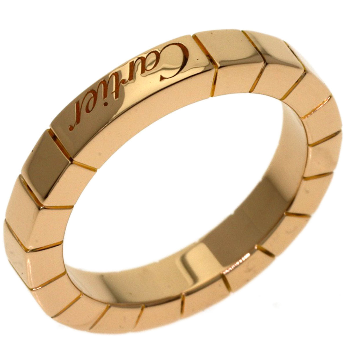 CARTIER Lanier # 47 Ring K18 Pink Gold Ladies [Used]