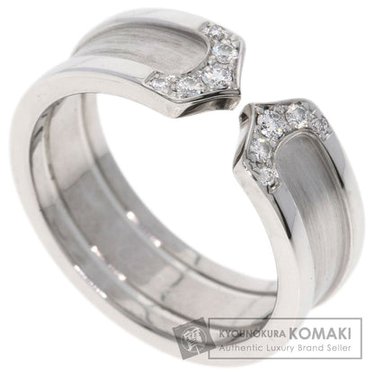 CARTIER C2 Ring SM Diamond #51 Ring K18 White Gold Ladies [Used]